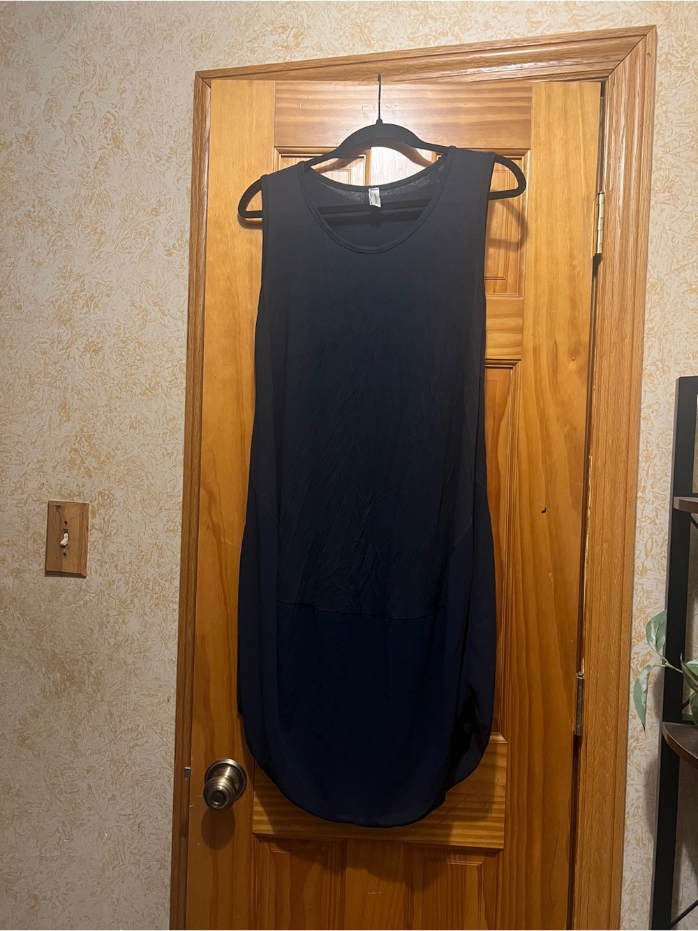 Sleeveless Navy Shift Dress